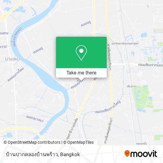 บ้านปากคลองบ้านพร้าว map