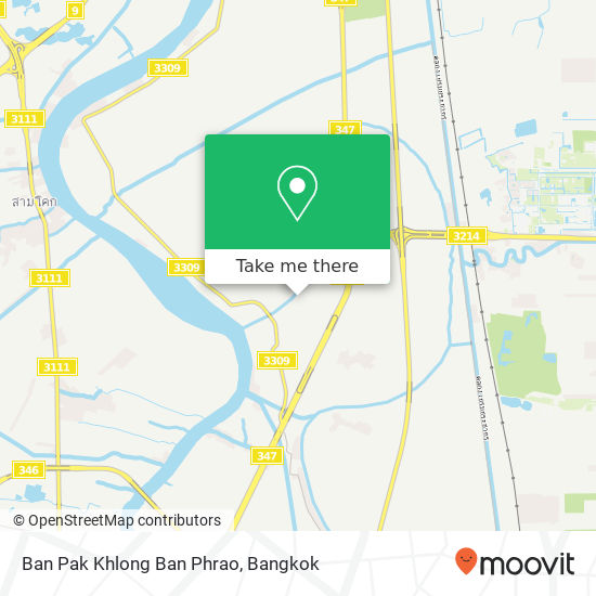 Ban Pak Khlong Ban Phrao map