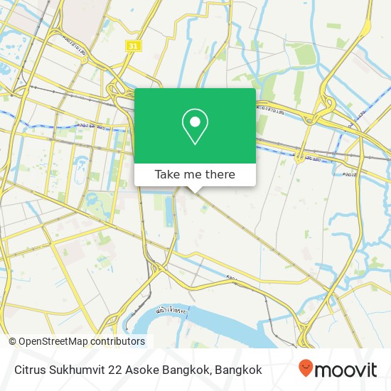 Citrus Sukhumvit 22 Asoke Bangkok map