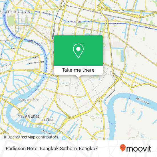 Radisson Hotel Bangkok Sathorn map