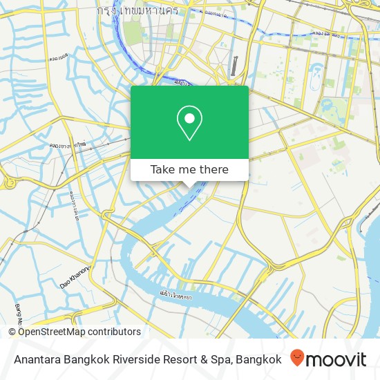 Anantara Bangkok Riverside Resort & Spa map