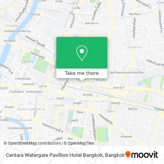 Centara Watergate Pavillion Hotel Bangkok map