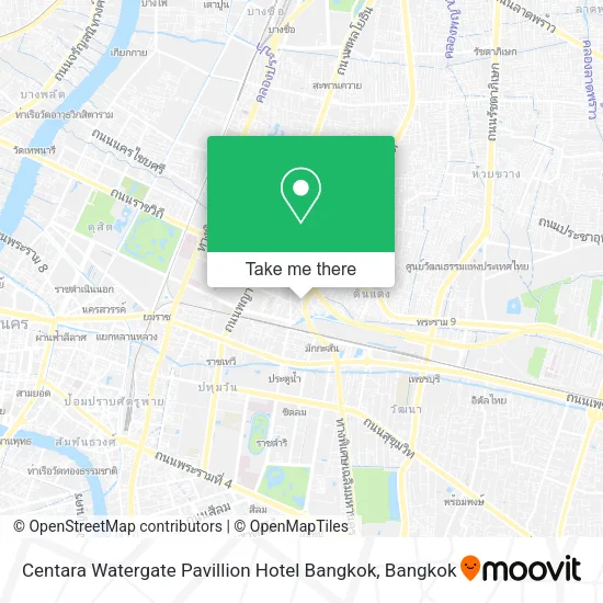 Centara Watergate Pavillion Hotel Bangkok map