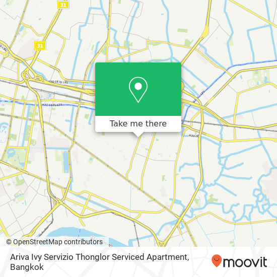 Ariva Ivy Servizio Thonglor Serviced Apartment map