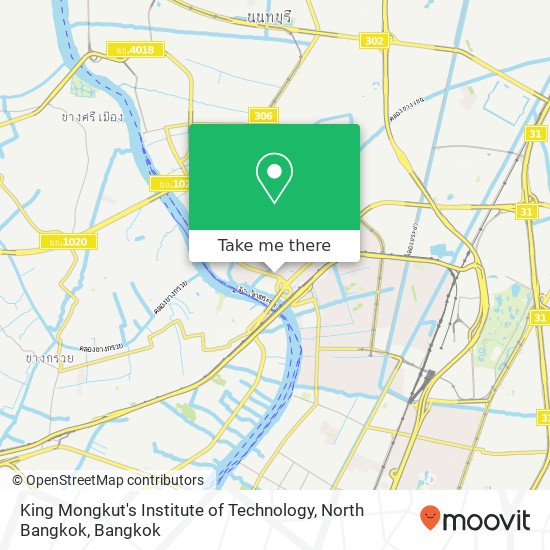 King Mongkut's Institute of Technology, North Bangkok map