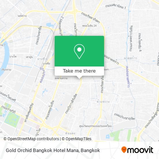Gold Orchid Bangkok Hotel Mana map