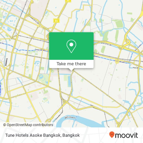 Tune Hotels Asoke Bangkok map