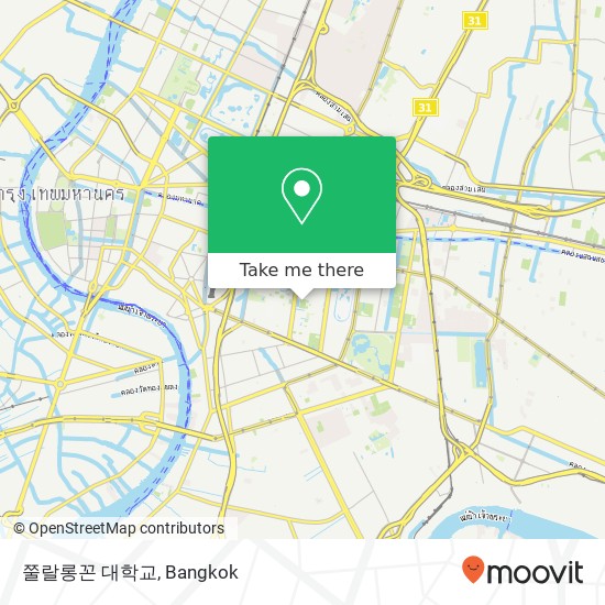 쭐랄롱꼰 대학교 map