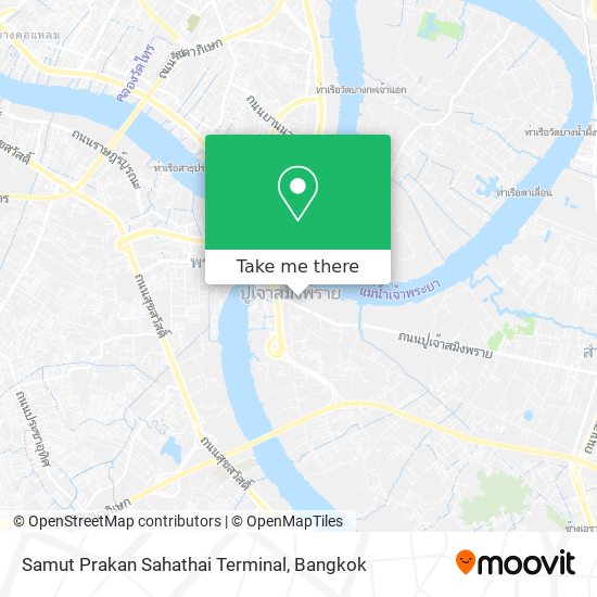 Samut Prakan Sahathai Terminal map
