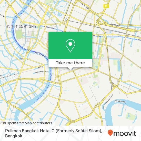 Pullman Bangkok Hotel G (Formerly Sofitel Silom) map