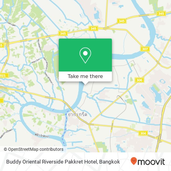 Buddy Oriental Riverside Pakkret Hotel map