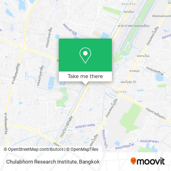 Chulabhorn Research Institute map