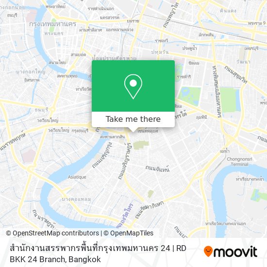 สำนักงานสรรพากรพื้นที่กรุงเทพมหานคร 24 | RD BKK 24 Branch map