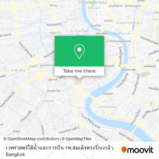 เวชศาสตร์ใต้น้ำและการบิน รพ.สมเด็จพระปิ่นเกล้า map