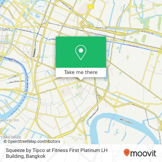 Squeeze by Tipco at Fitness First Platinum LH Building map