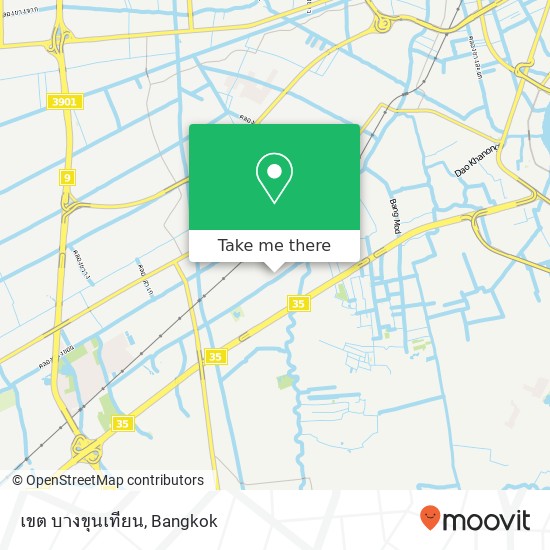 เขต บางขุนเทียน map