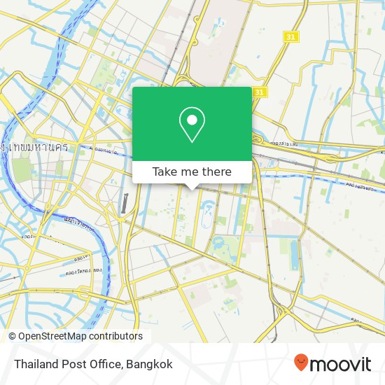 Thailand Post Office map