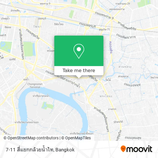 7-11 สี่แยกกล้วยน้ำไท map