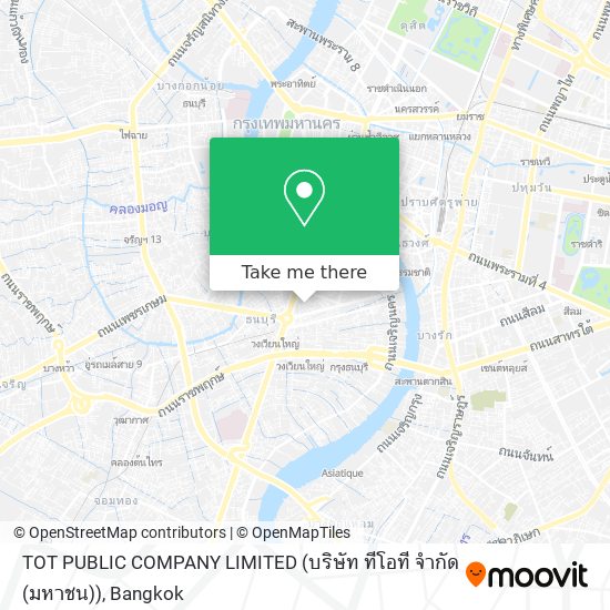 TOT PUBLIC COMPANY LIMITED (บริษัท ทีโอที จำกัด (มหาชน)) map