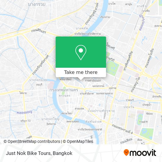 Just Nok Bike Tours map