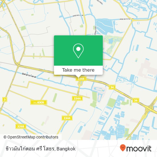 ข้าวมันไก่ตอน ศรี โสธร map