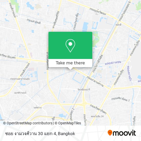 ซอย งามวงศ์วาน 30 แยก 4 map