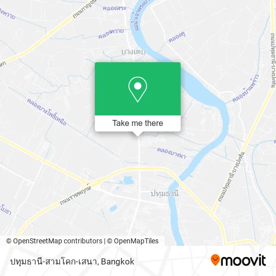 ปทุมธานี-สามโคก-เสนา map