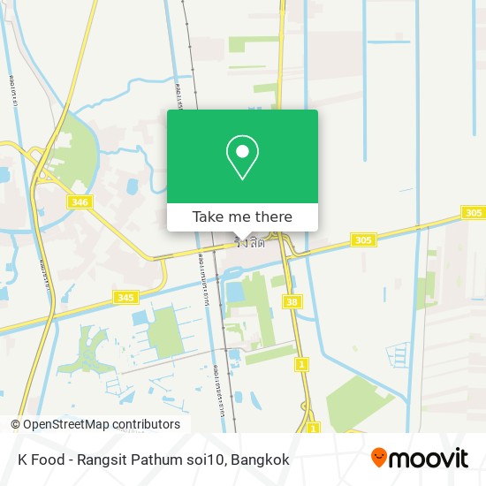 K Food - Rangsit Pathum soi10 map