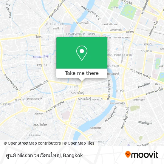 ศูนย์ Nissan วงเวียนใหญ่ map