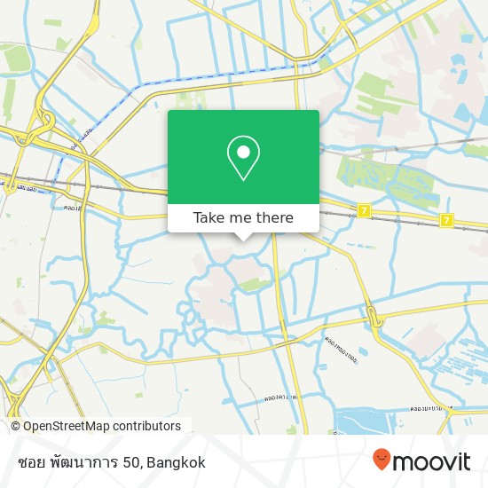 ซอย พัฒนาการ 50 map