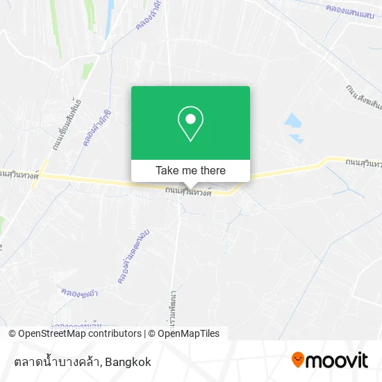 ตลาดน้ำบางคล้า map