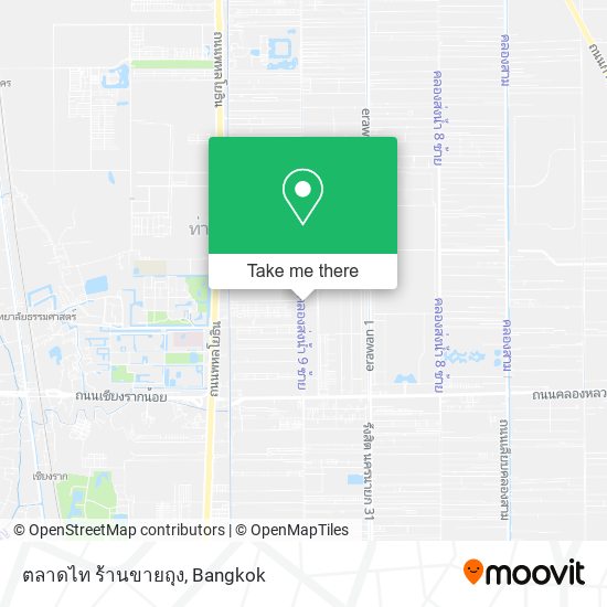 ตลาดไท ร้านขายถุง map