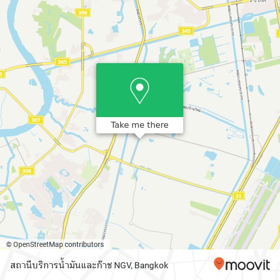 สถานีบริการน้ำมันและก๊าช NGV map