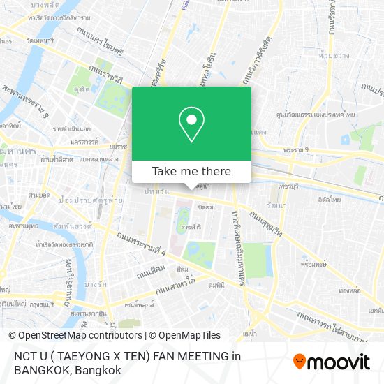 NCT U ( TAEYONG X TEN) FAN MEETING in BANGKOK map