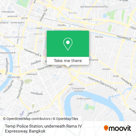 Temp Police Station, underneath Rama IV Expressway map