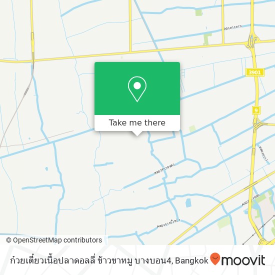 ก๋วยเตี๋ยว​เนื้อ​ปลา​ดอลลี่​ ข้าวขา​หมู​ บางบอน​4 map