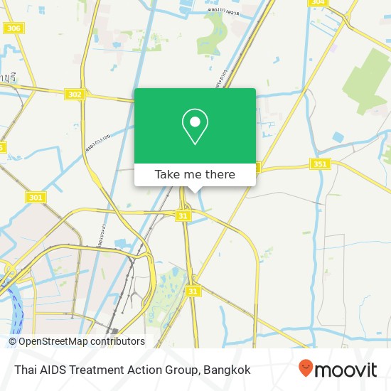 Thai AIDS Treatment Action Group map