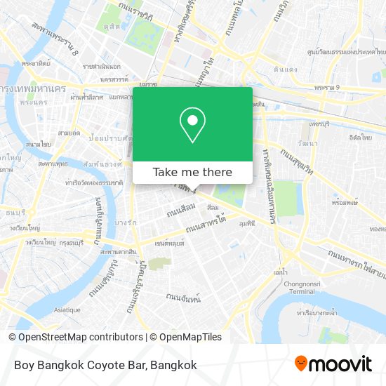 Boy Bangkok Coyote Bar map