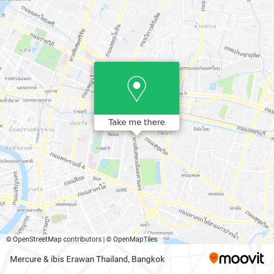 Mercure & ibis Erawan Thailand map