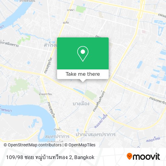 109/98 ซอย หมู่บ้านทวีทอง 2 map