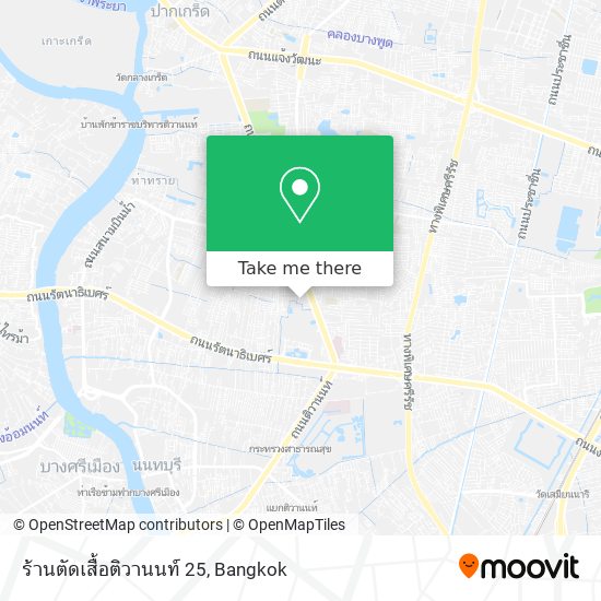 ร้านตัดเสื้อติวานนท์ 25 map