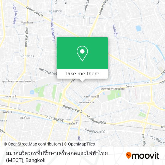 สมาคมวิศวกรที่ปรึกษาเครื่องกลและไฟฟ้าไทย (MECT) map