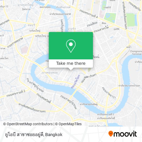 ยูโอบี สาขาซอยอยู่ดี map