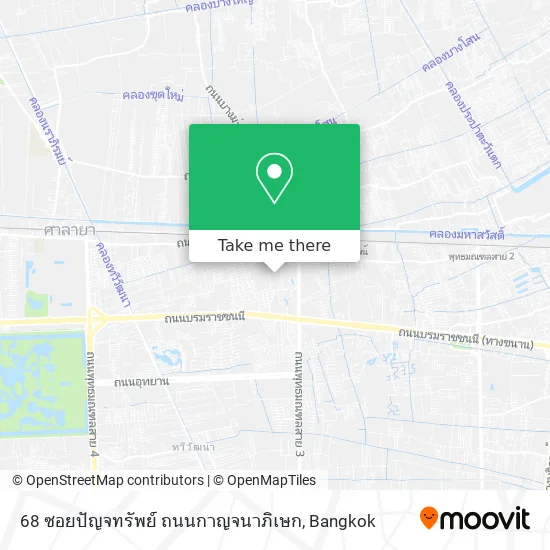 68 ซอยปัญจทรัพย์ ถนนกาญจนาภิเษก map