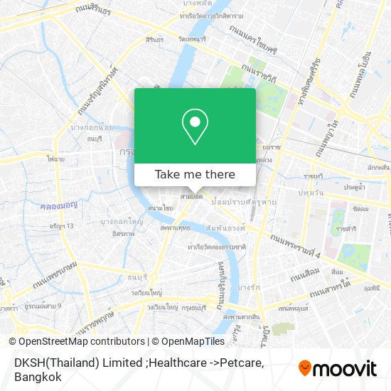 DKSH(Thailand) Limited ;Healthcare ->Petcare map