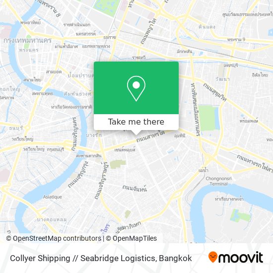 Collyer Shipping // Seabridge Logistics map