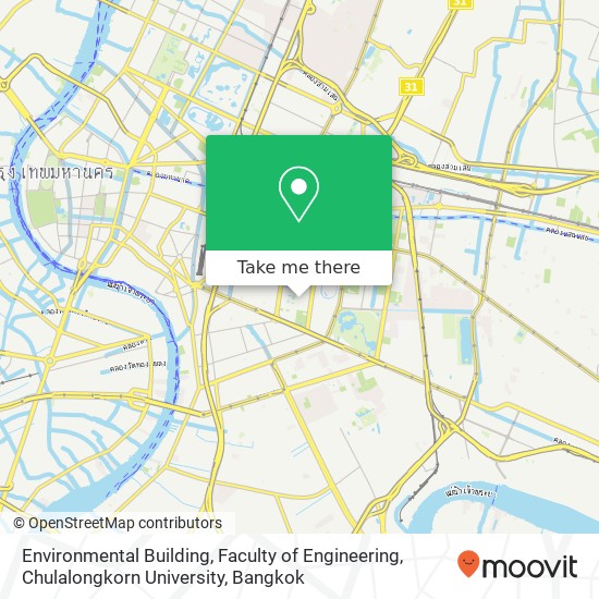 Environmental Building, Faculty of Engineering, Chulalongkorn University map