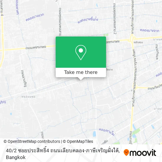 40 / 2 ซอยประสิทธิ์4 ถนนเลียบคลอง-ภาษีเจริญฝั่งใต้ map