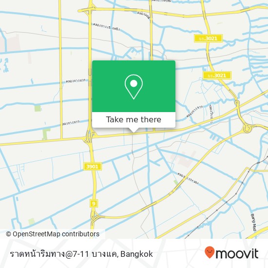 ราดหน้าริมทาง@7-11 บางแค map