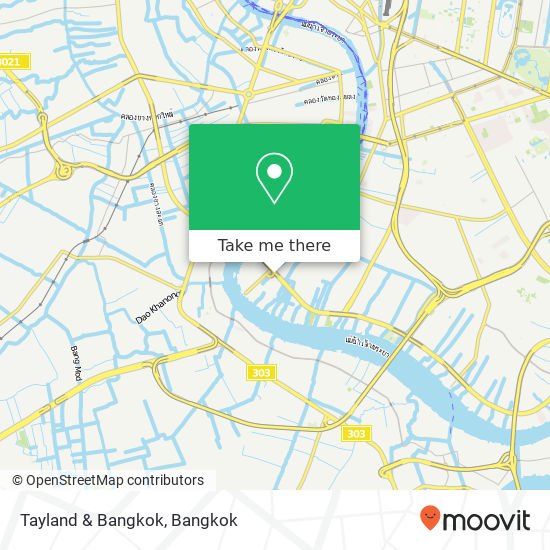 Tayland & Bangkok map